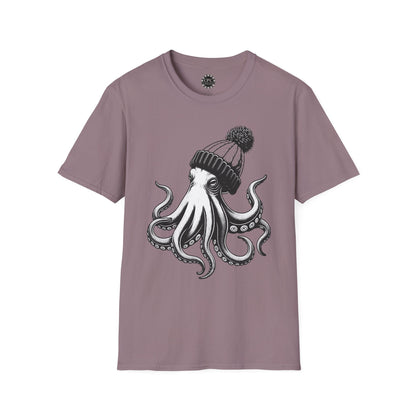 Pacific Works Collection - Hipster Octopus Graphic T-Shirt — CaliPride Clothing