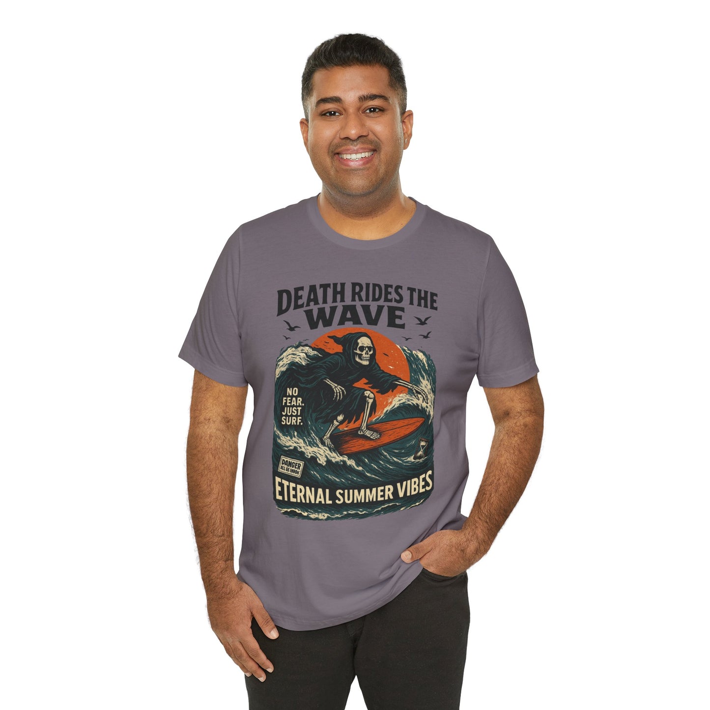 Urban Underground Collection - Death Rides the Wave Graphic T-Shirt - CaliPride Clothing