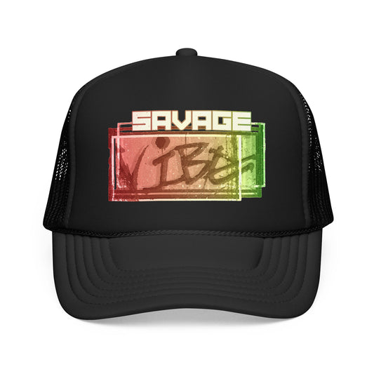 Urban Underground Collection - Bold & Big Color Vibes, Savage Vibe Foam Trucker Hat – DFT printing