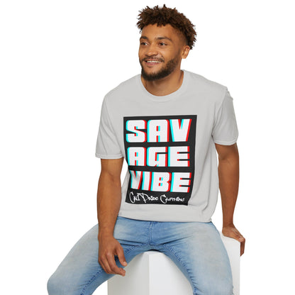 "Savage Vibe Graffiti Block" Series, 3D Anaglyph T Shirt — CaliPride Clothing