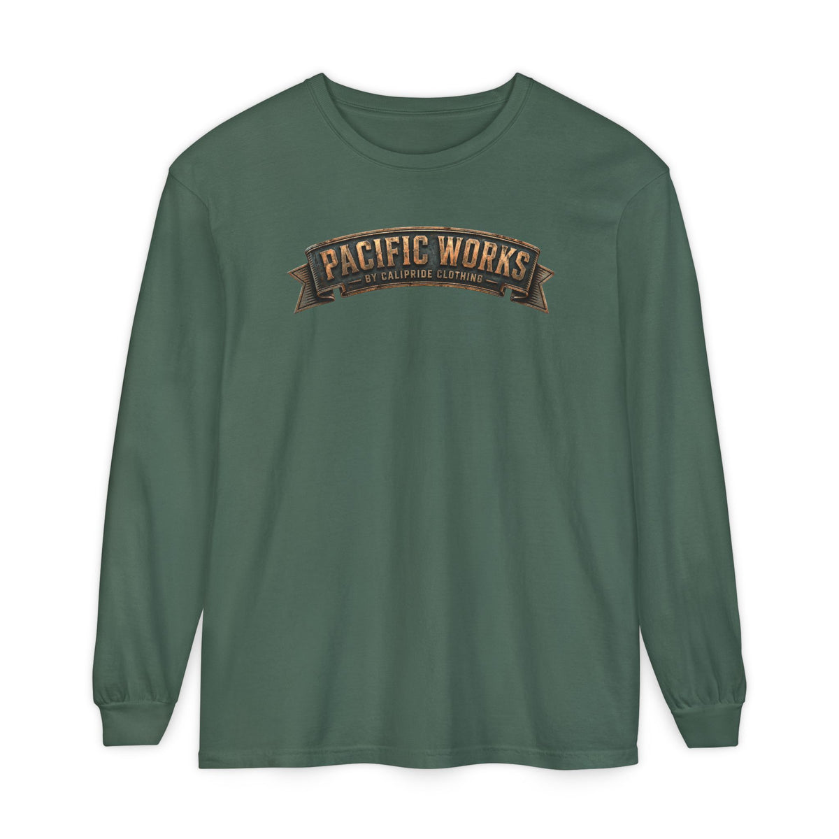 Pacific Works Collection - Signature Logo Long Sleeve T-Shirt - CaliPride Clothing