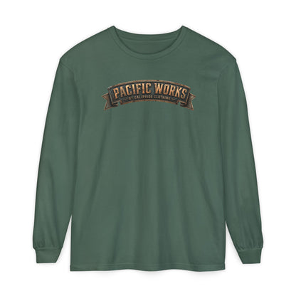 Pacific Works Collection - Signature Logo Long Sleeve T-Shirt - CaliPride Clothing