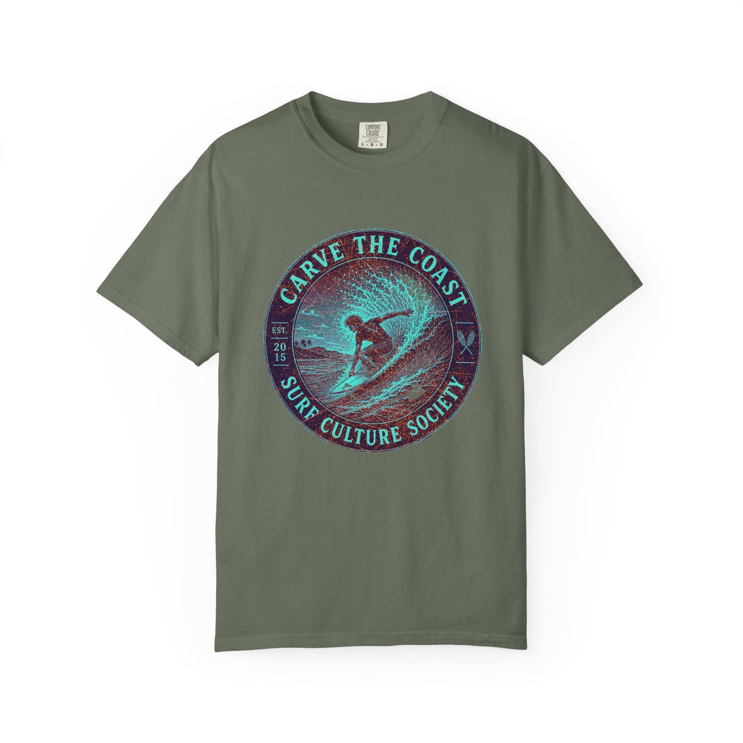 Surf & Beach Collection - Ocean Vibes Series, Carve the Coast, T-Shirt - CaliPride Clothing