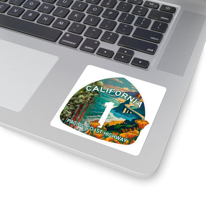 California's Pacific Coast Highway Sticker