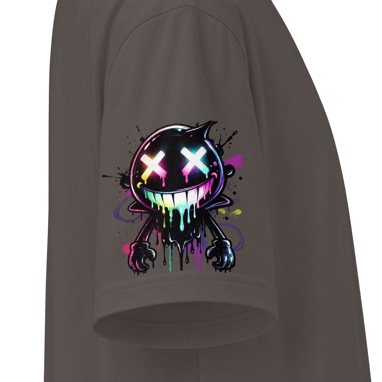 Urban Underground Collection - Neon Drip Drooly, Graphic 4-way T Shirt - CaliPride Clothing
