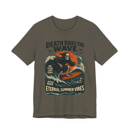 Urban Underground Collection - Death Rides the Wave Graphic T-Shirt - CaliPride Clothing