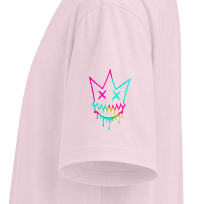 Urban Underground Collection - Neon Drip, Crown Face, Graphic 4-way T Shirt - CaliPride Clothing