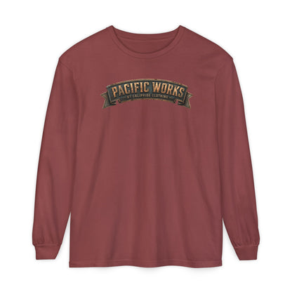 Pacific Works Collection - Signature Logo Long Sleeve T-Shirt - CaliPride Clothing
