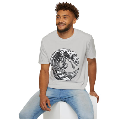 Surf & Beach Collection - Solo Swellen, Vintage Skeleton Graphic T-Shirt — CaliPride Clothing