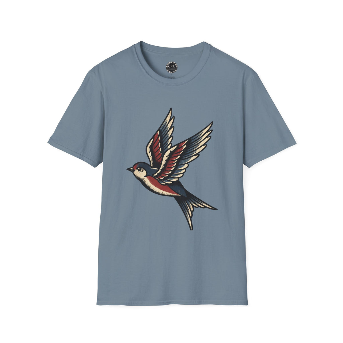 Pacific Works Collection - Vintage Flying Swallow Graphic Tee — CaliPride Clothing
