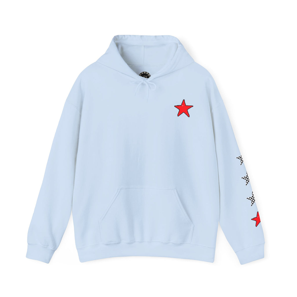 Urban Underground Collection | West Coast Vibe series - Checkered Sugar Skull & Stars Hoodie - CaliPride Clothing