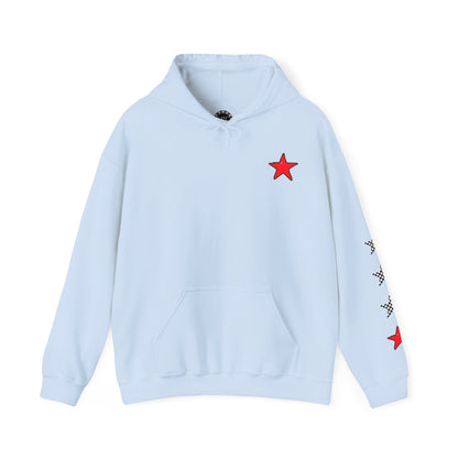 Urban Underground Collection | West Coast Vibe series - Checkered Sugar Skull & Stars Hoodie - CaliPride Clothing