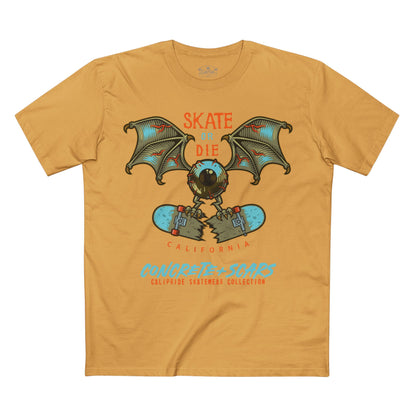 Concrete & Scars Collection - Skate or Die Crazy Eye, Graphic T-Shirt — CaliPride Clothing