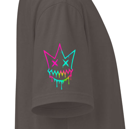Urban Underground Collection - Neon Drip, Crown Face, Graphic 4-way T Shirt - CaliPride Clothing