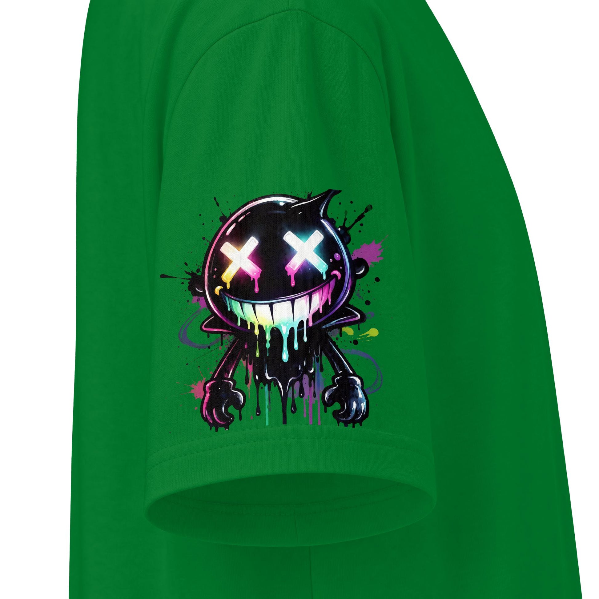 Urban Underground Collection - Neon Drip Drooly, Graphic 4-way T Shirt - CaliPride Clothing
