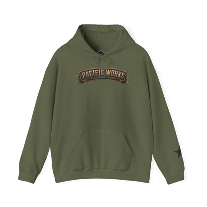 Pacific Works Collection — Signature Logo, Graphic Hoodie - CaliPride Clothing