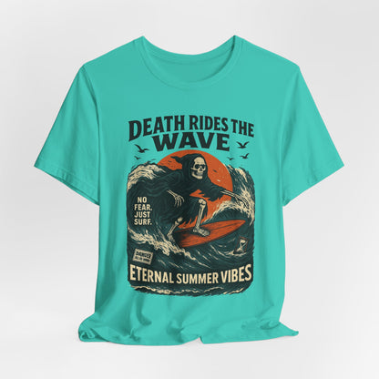 Urban Underground Collection - Death Rides the Wave Graphic T-Shirt - CaliPride Clothing