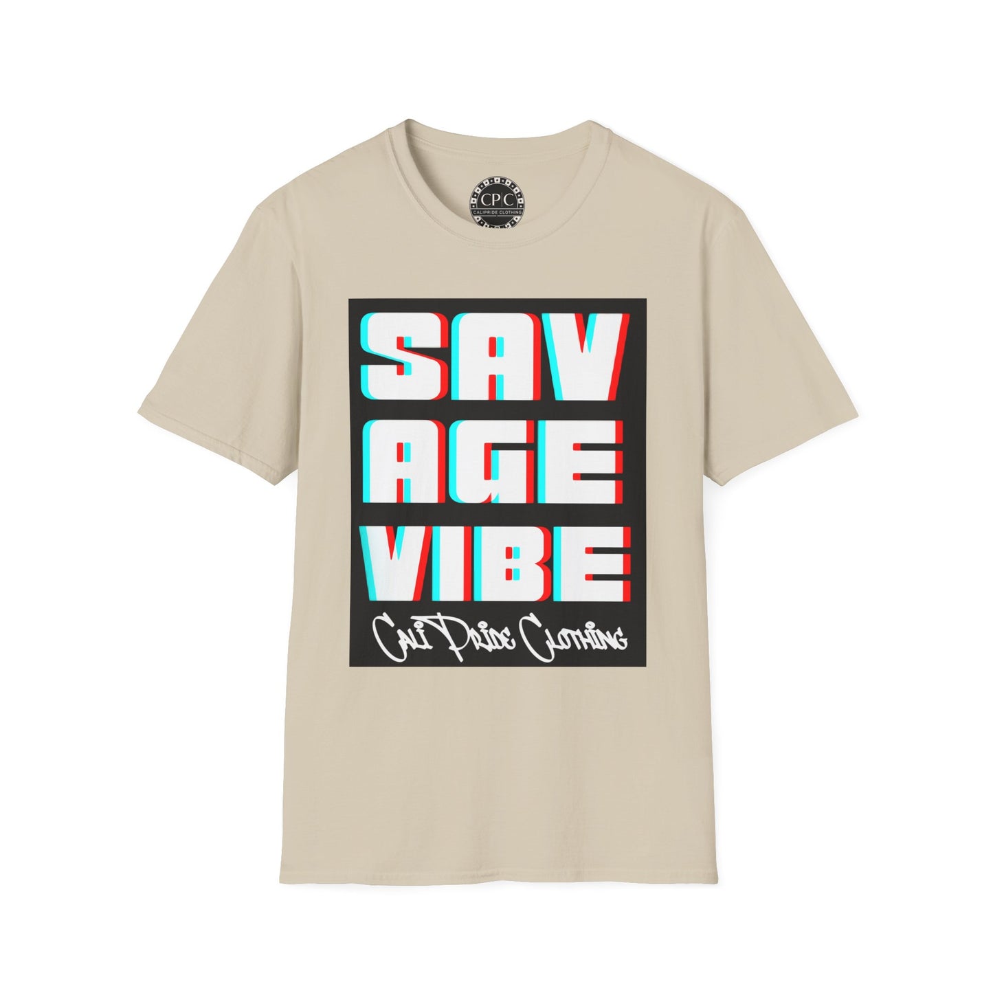 "Savage Vibe Graffiti Block" Series, 3D Anaglyph T Shirt — CaliPride Clothing