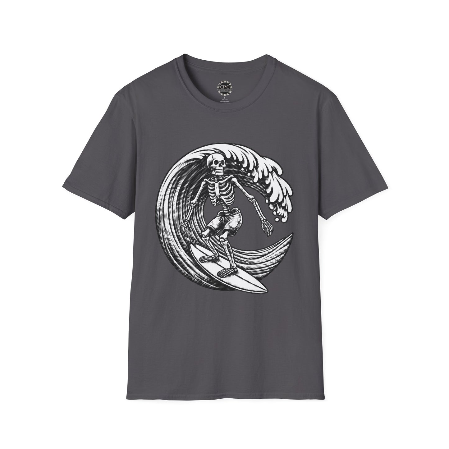 Surf & Beach Collection - Solo Swellen, Vintage Skeleton Graphic T-Shirt — CaliPride Clothing