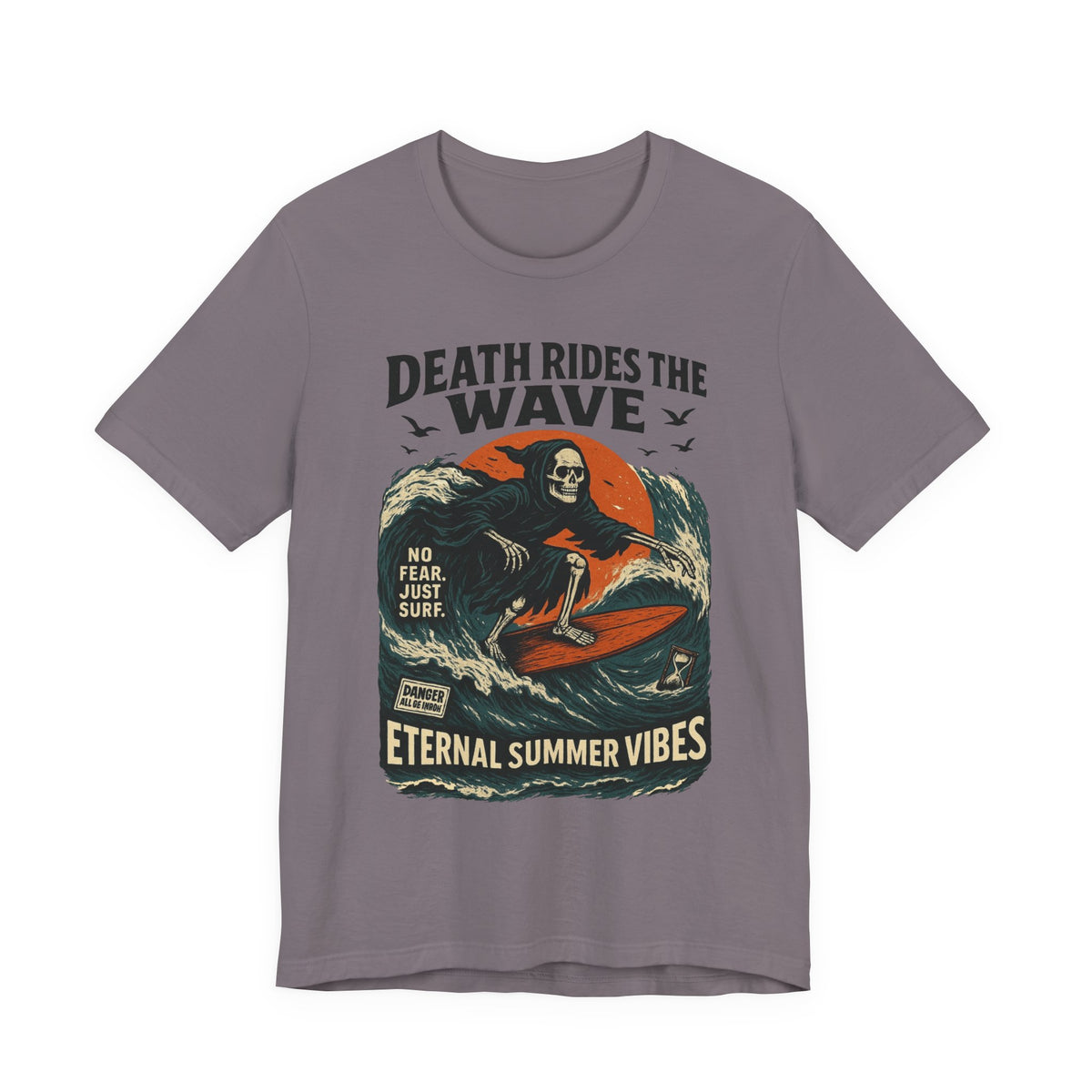 Urban Underground Collection - Death Rides the Wave Graphic T-Shirt - CaliPride Clothing