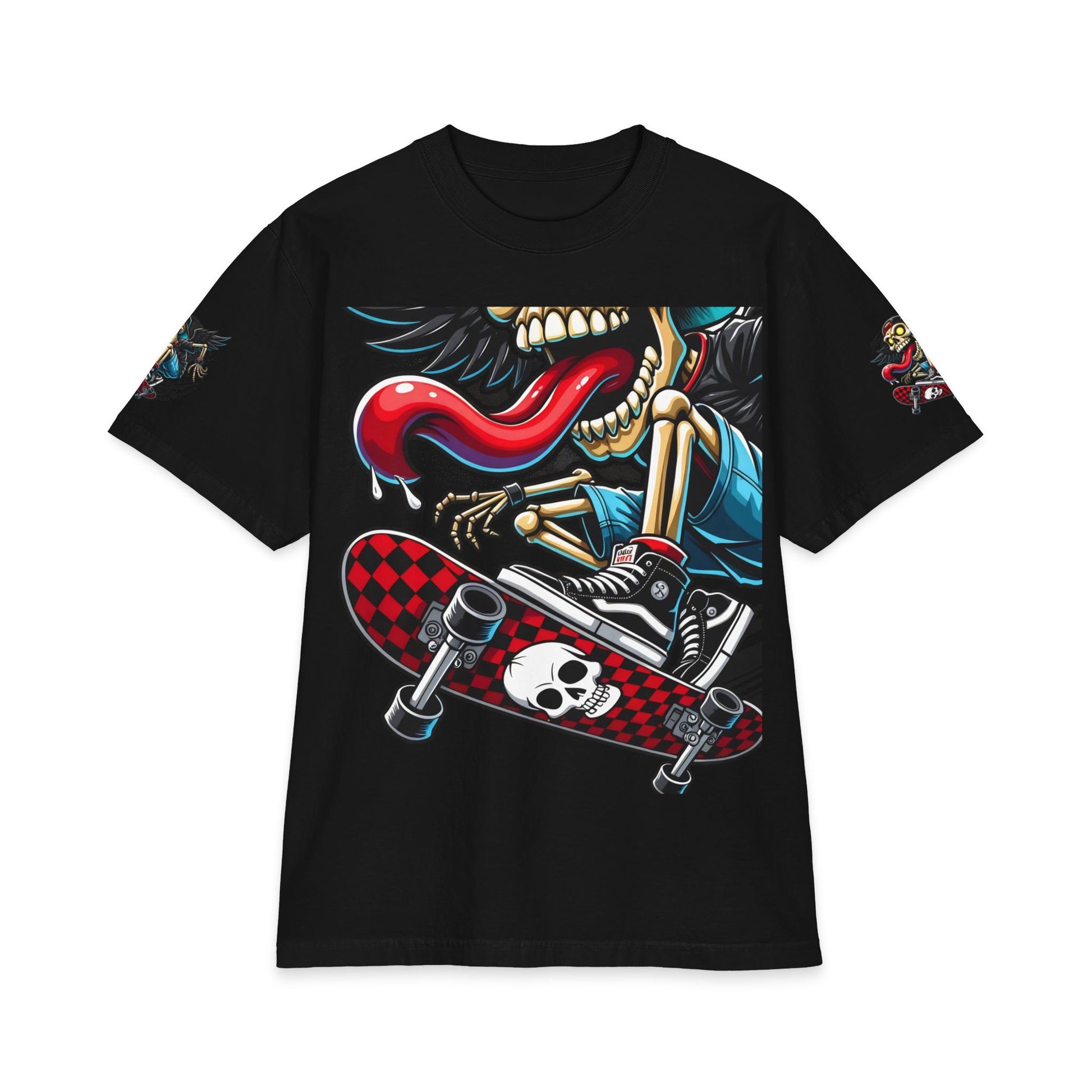 Urban Underground Collection - Neon Drip, Tongue Out, Graphic 4-way T Shirt - CaliPride Clothing