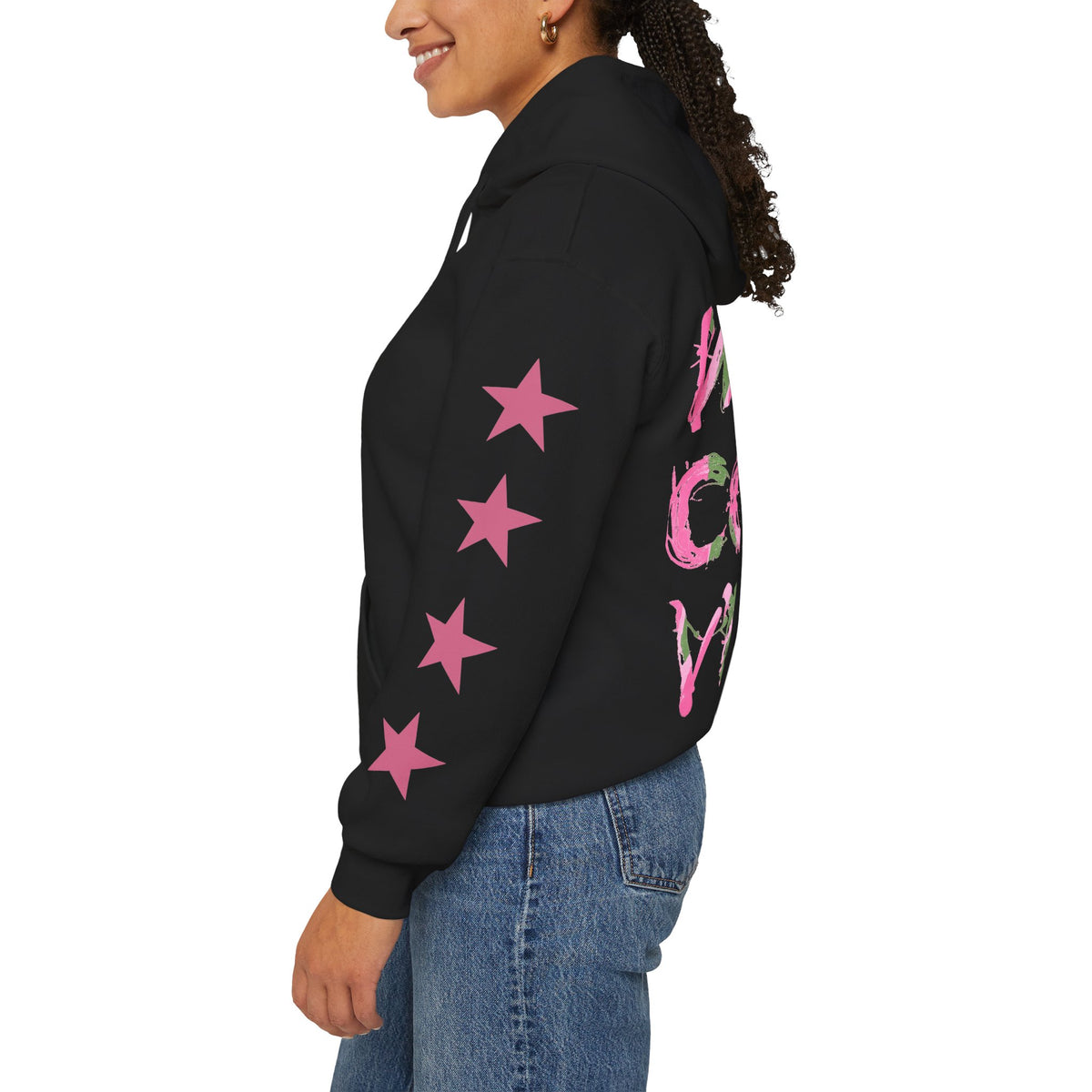 Urban Underground Collection | West Coast Vibe series - Multicolor Graphic & Stars Hoodie - CaliPride Clothing