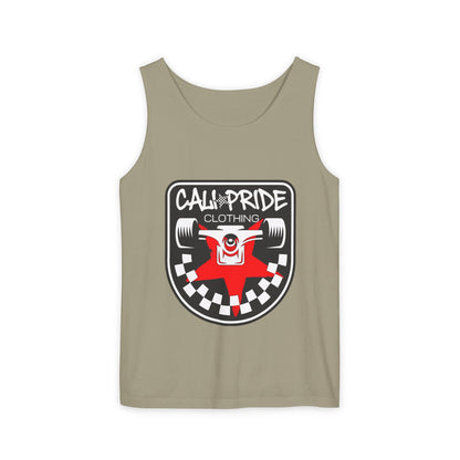 Checkered Truck Emblem Tank Top - CaliPride Clothing
