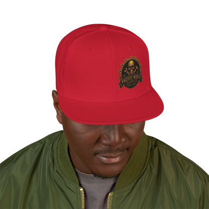 Pacific Works Collection - Signature Logo, Offset, Flat Bill Snapback Hat — CaliPride Clothing