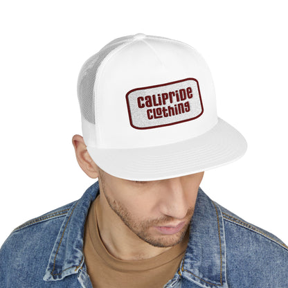 CaliPride Clothing Red Oval Logo Trucker Cap