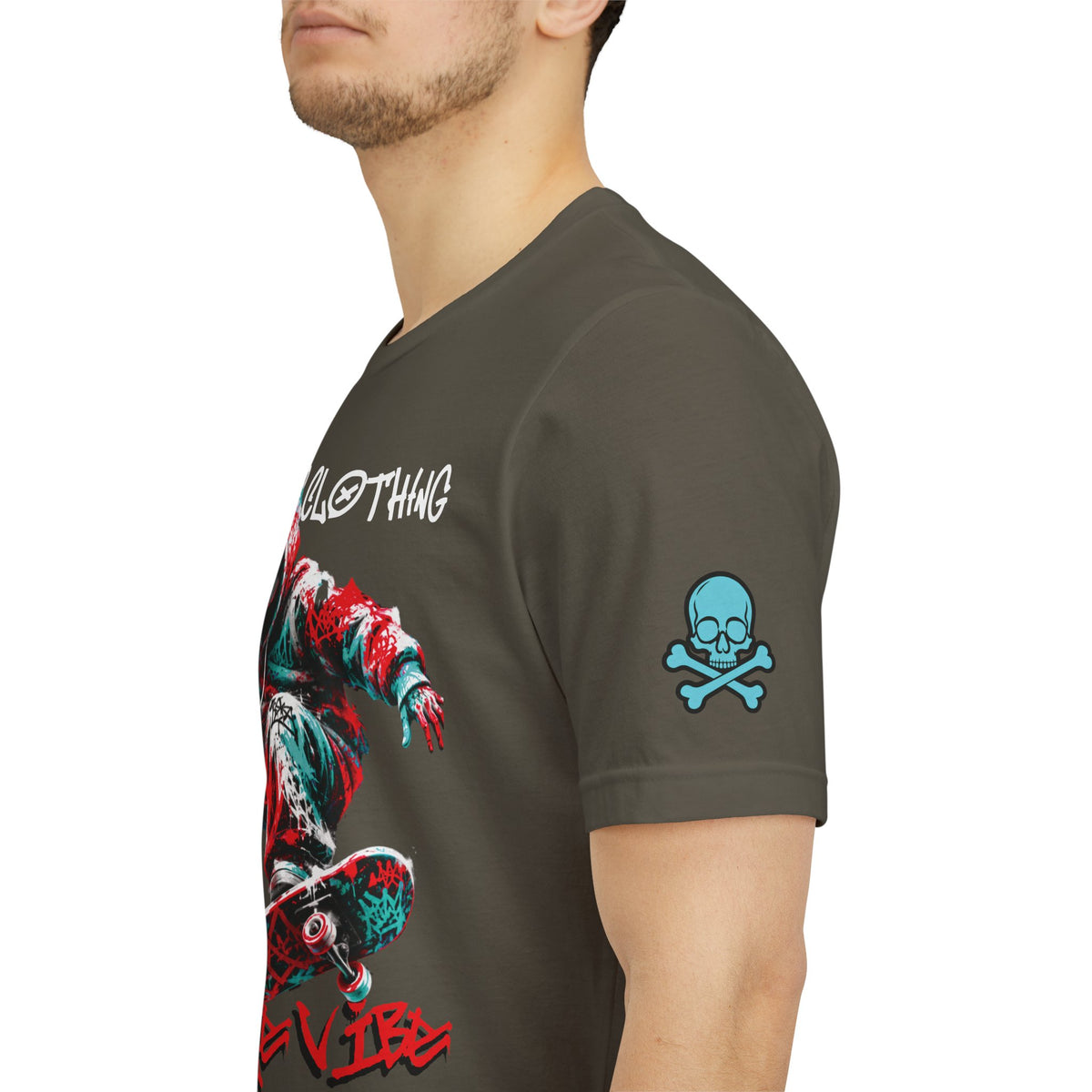 Skate & Surf Collection - Savage Vibe Skater Graphic T-Shirt - CaliPride Clothing
