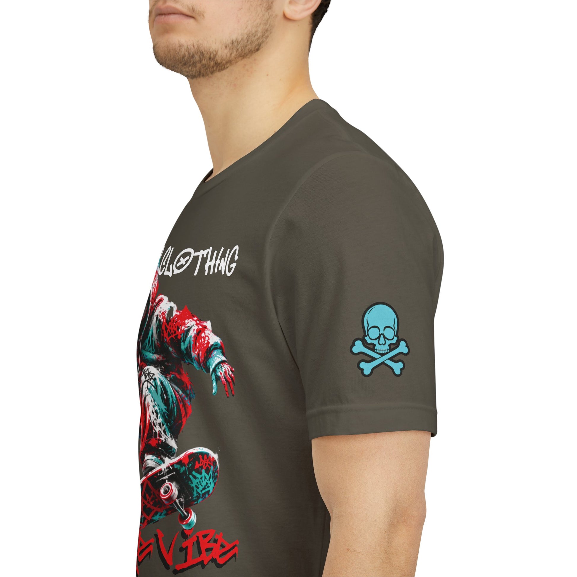 Skate & Surf Collection - Savage Vibe Skater Graphic T-Shirt - CaliPride Clothing