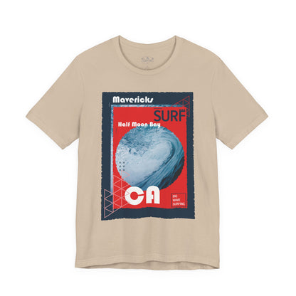 Surf & Beach Collection - Mavericks in Half Moon Bay, Graphic T-Shirt - CaliPride Clothing