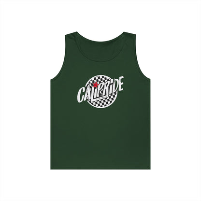 Skate & Surf Collection - CaliPride Checkered Logo, Tank Top - CaliPride Clothing