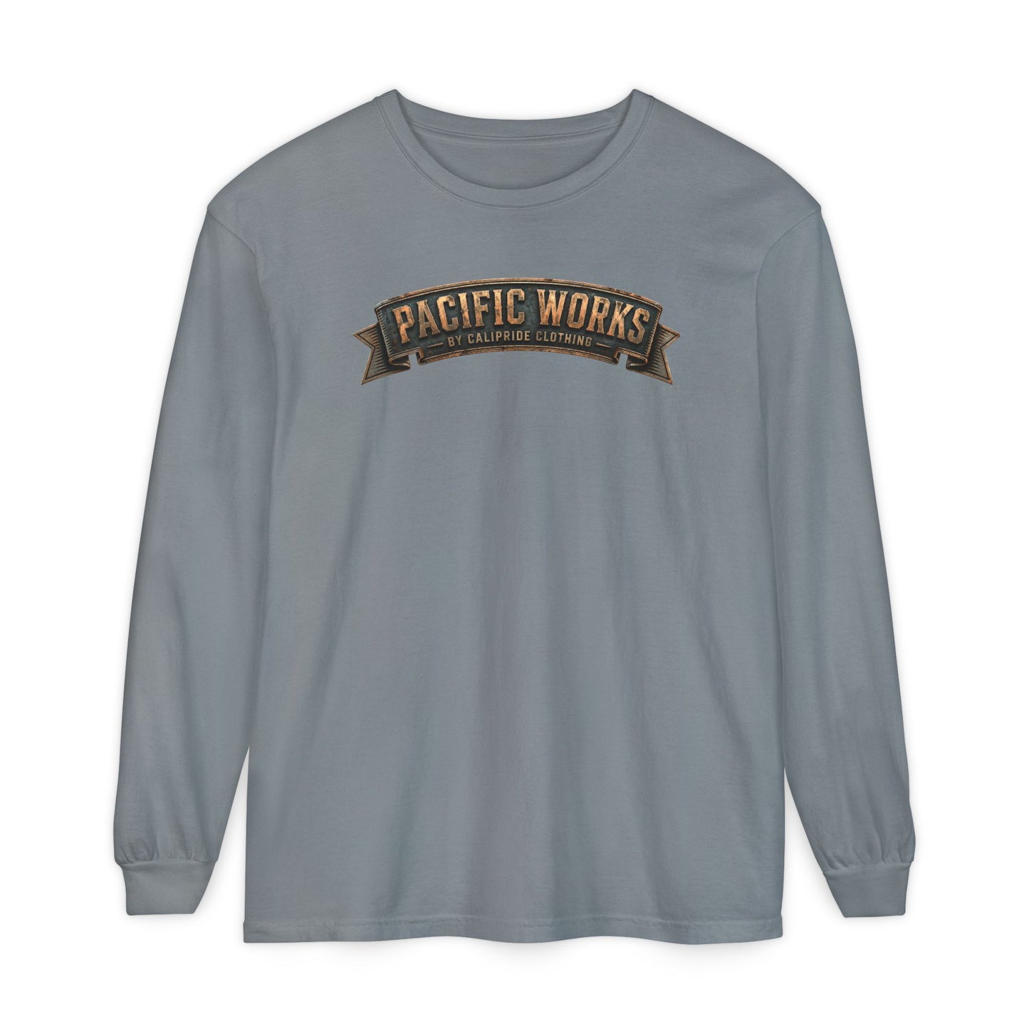 Pacific Works Collection - Signature Logo Long Sleeve T-Shirt - CaliPride Clothing
