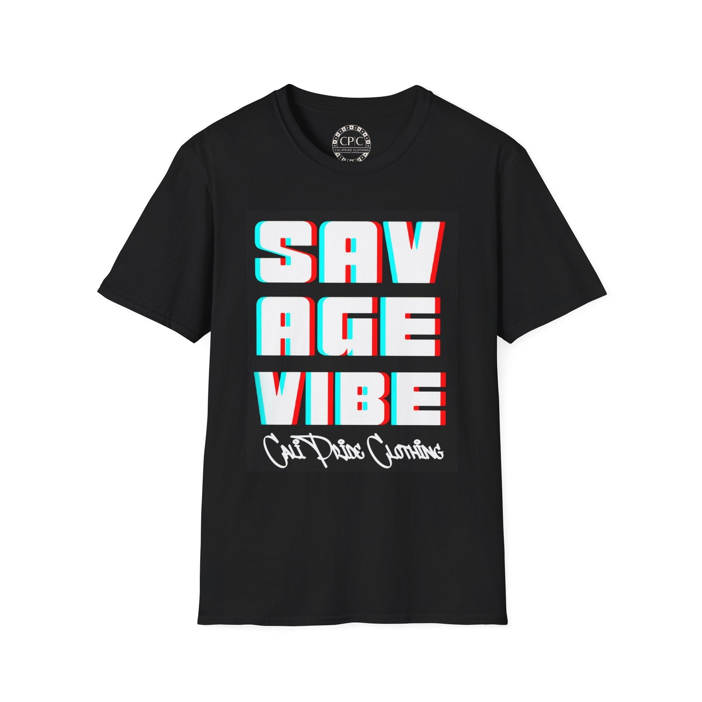 "Savage Vibe Graffiti Block" Series, 3D Anaglyph T Shirt — CaliPride Clothing