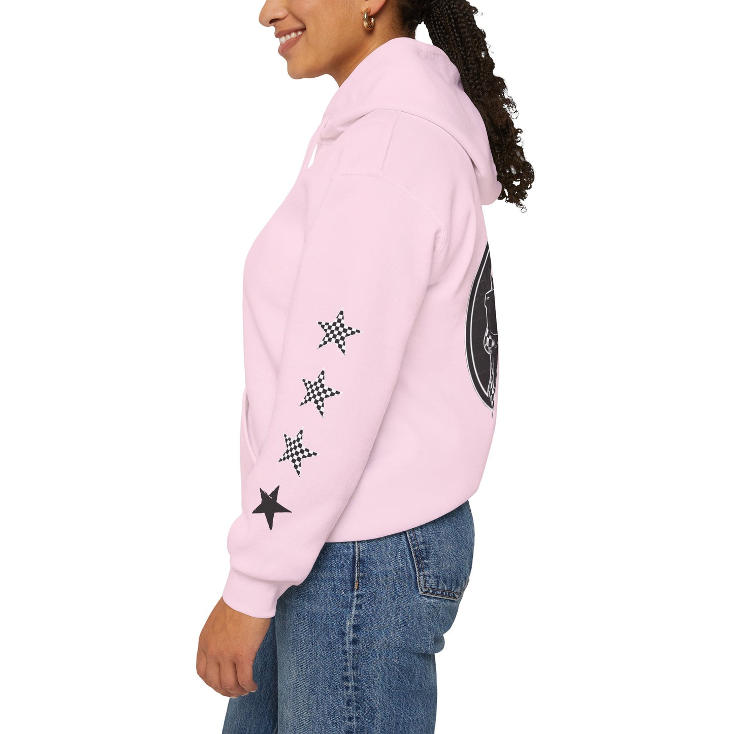 Urban Underground Collection | West Coast Vibe series - Checkered Sugar Skull & Stars Hoodie - CaliPride Clothing