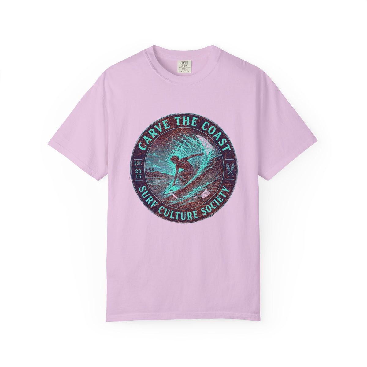 Surf & Beach Collection - Ocean Vibes Series, Carve the Coast, T-Shirt - CaliPride Clothing