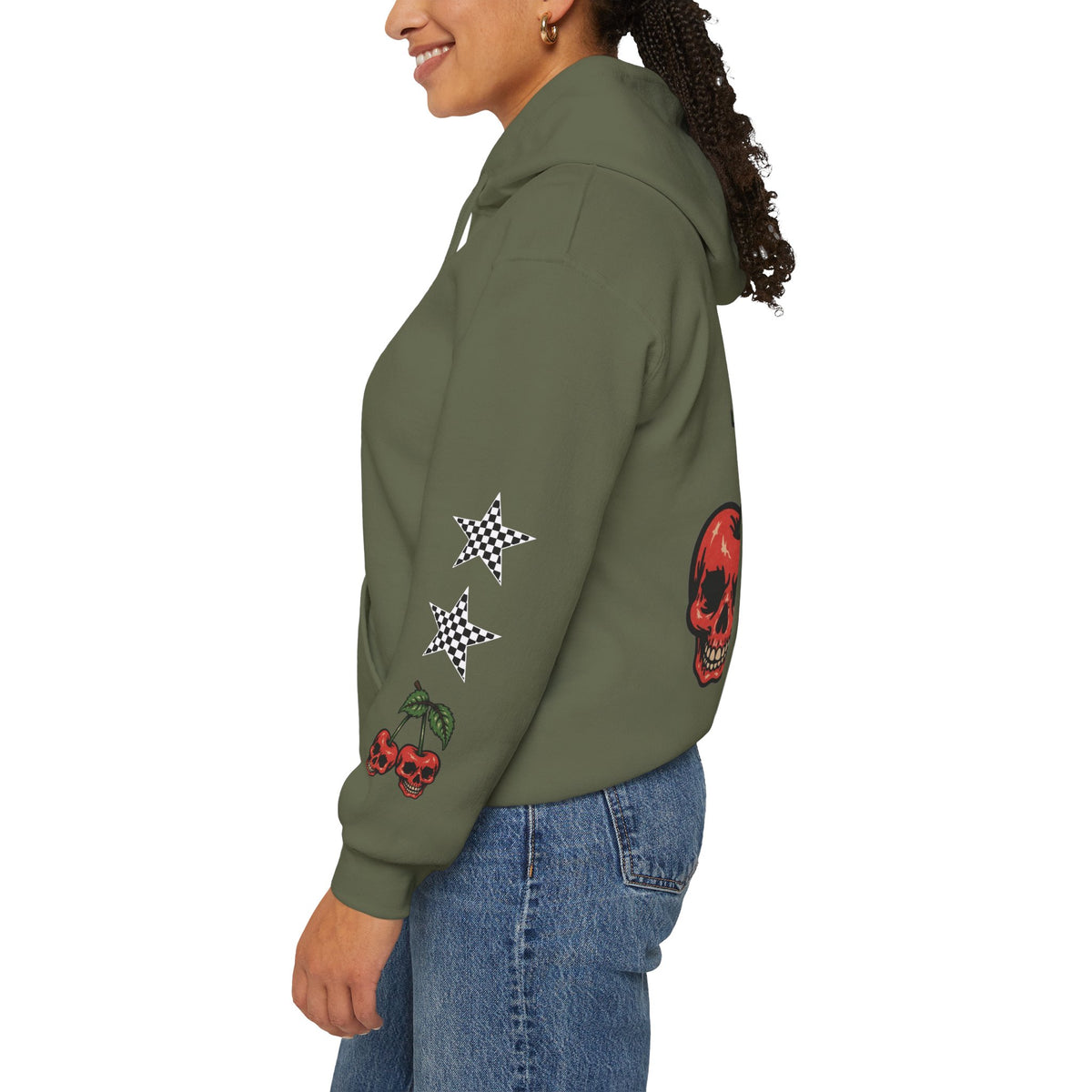 Skate & Surf Collection - Angry Cherry, Graphic Hoodie | CaliPride Clothing