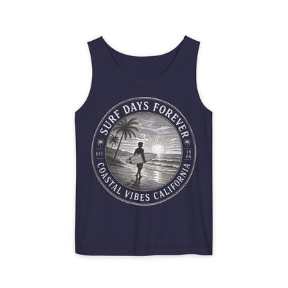 Surf & Beach Collection | Ocean Vibes Series - Surf Days Forever, Tank top - CaliPride Clothing