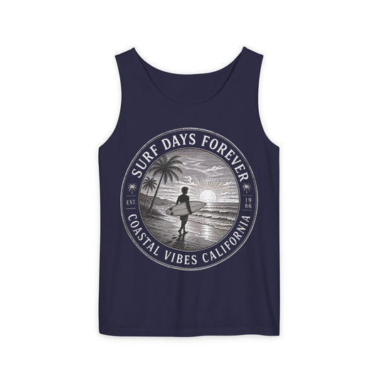 Surf & Beach Collection | Ocean Vibes Series - Surf Days Forever, Tank top - CaliPride Clothing