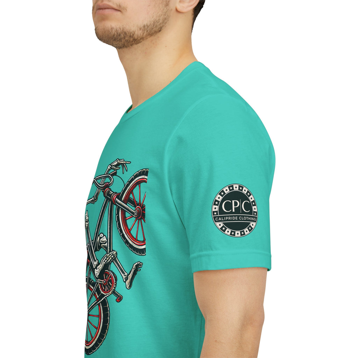 Skate & Surf Collection - Ride Til I Die, Skeleton Graphic T - Shirt - CaliPride Clothing