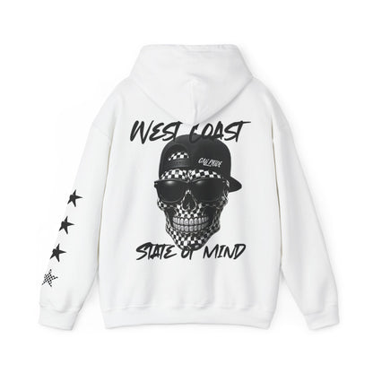 Urban Underground Collection | West Coast State of Mind - B&W Checkered OG Sugar Skull Hoodie - CaliPride Clothing