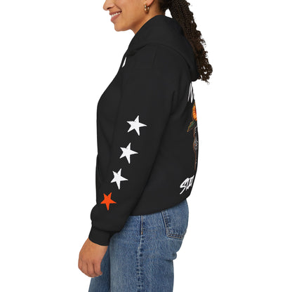 Urban Underground Collection | West Coast State of Mind - Floral Poppy & Sugar Skull Hoodie | CaliPride Clothing