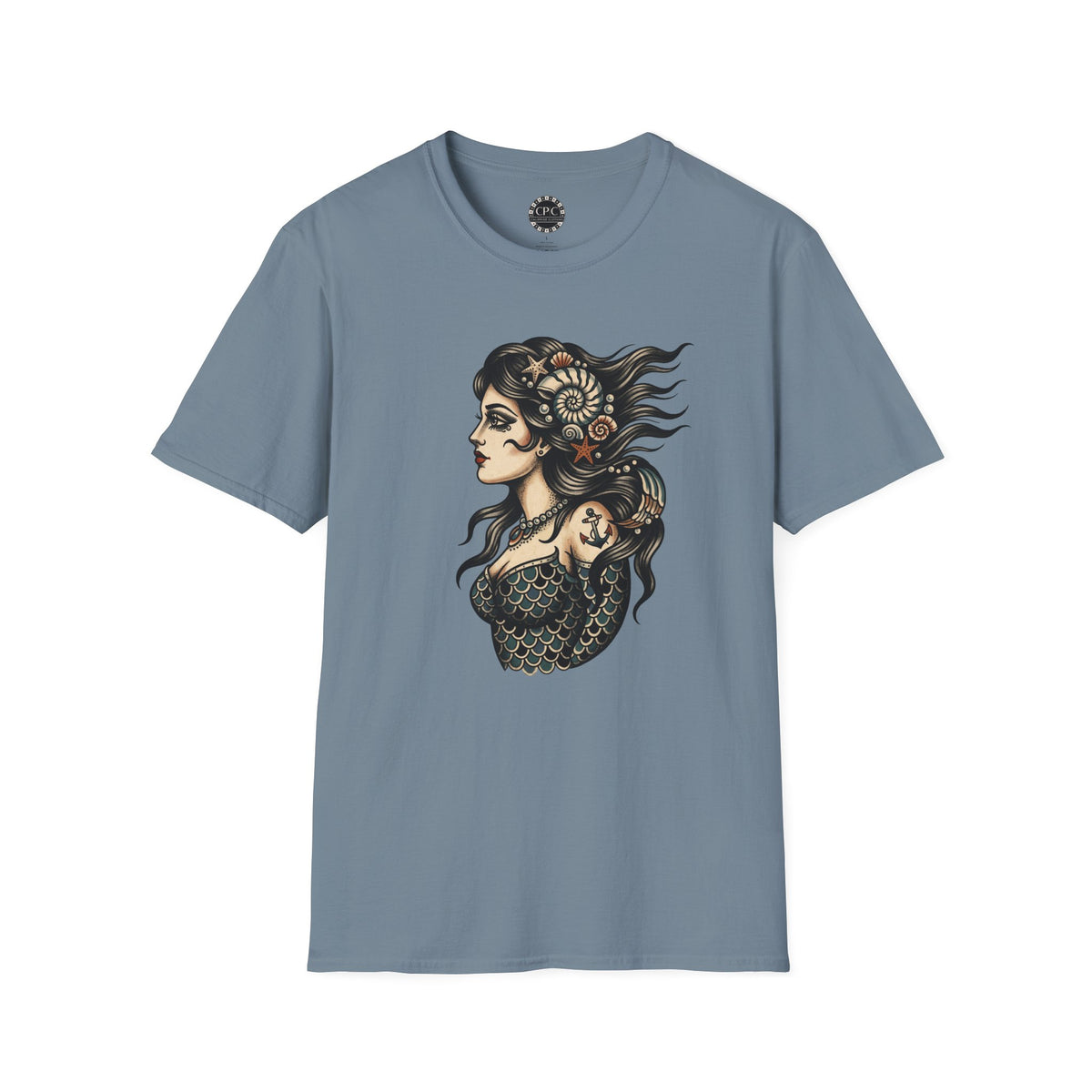 Pacific Works Collection - Vintage Mermaid Graphic T-Shirt — CaliPride Clothing