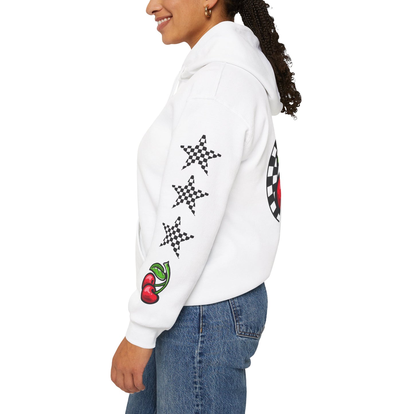 Cherries, Checkers, & Stars Graphic Hoodie | CaliPride Clothing