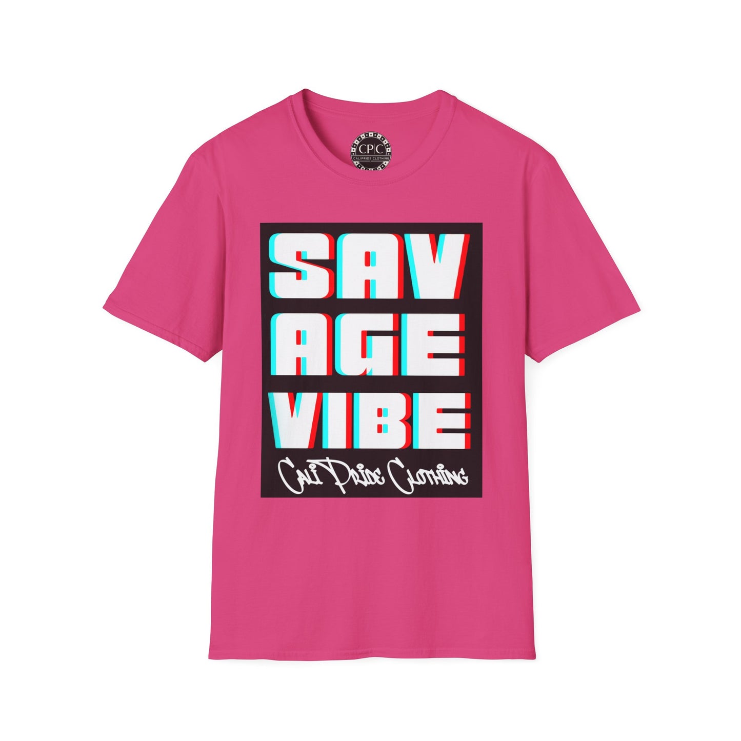 "Savage Vibe Graffiti Block" Series, 3D Anaglyph T Shirt — CaliPride Clothing