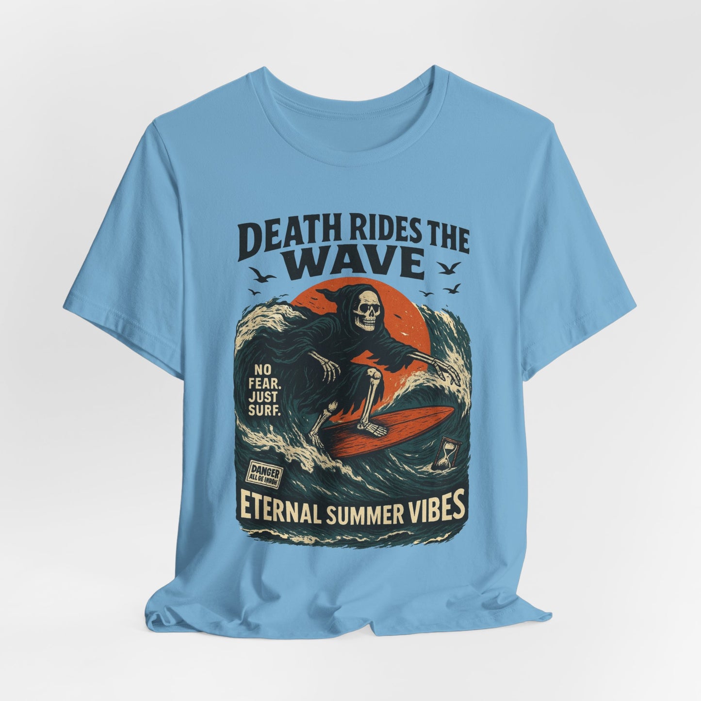 Urban Underground Collection - Death Rides the Wave Graphic T-Shirt - CaliPride Clothing