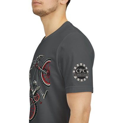 Skate & Surf Collection - Ride Til I Die, Skeleton Graphic T - Shirt - CaliPride Clothing