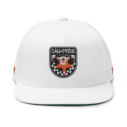 Cali Pride Checkers & Truck Flat Bill Snapback - Embroidered
