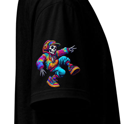 Urban Underground Collection - Neon Drip, Skeleton Jam, Graphic 4-way T Shirt - CaliPride Clothing